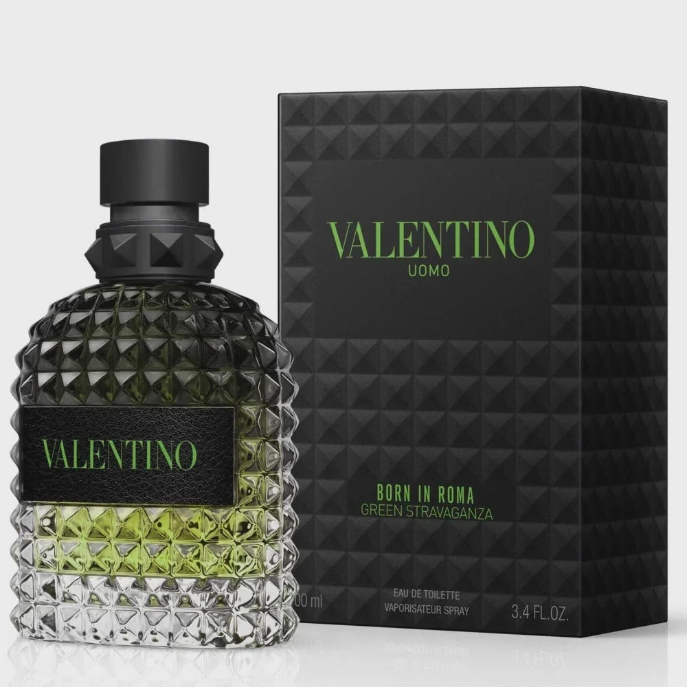 Valentino Uomo Born In Roma Green Stravaganza by Valentino for Men – 3.4 Oz / 100 mL EDT Spray