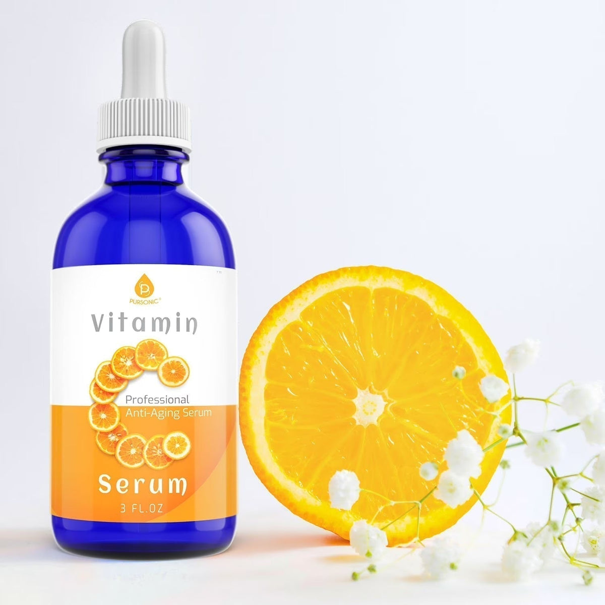 PURSONIC Vitamin C Professional Anti-Aging Serum, 3 fl oz