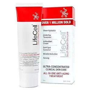 LifeCell Anti-Aging Cream for Wrinkles, Fine Lines & Dark Circles 2.54 oz / 75.21 mL