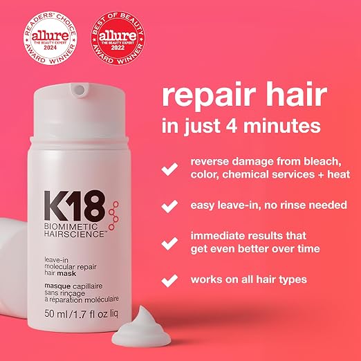 K18 Leave-In Molecular Repair Hair Mask 15 ml / 0.5 oz