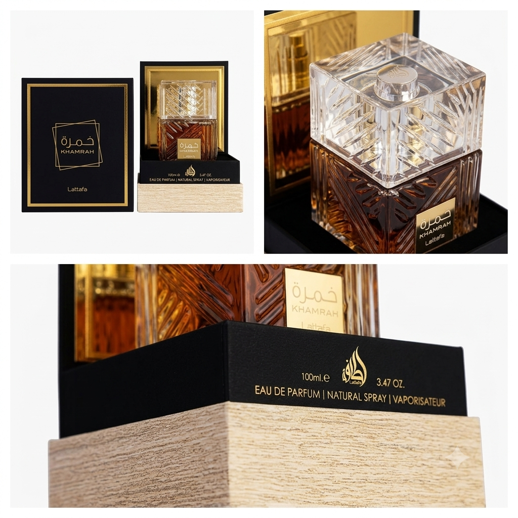 Lattafa Khamrah Eau de Parfum Unisex – 3.4 oz / 100 ml