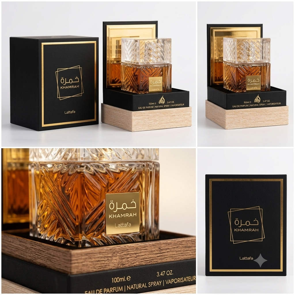 Lattafa Khamrah Eau de Parfum Unisex – 3.4 oz / 100 ml
