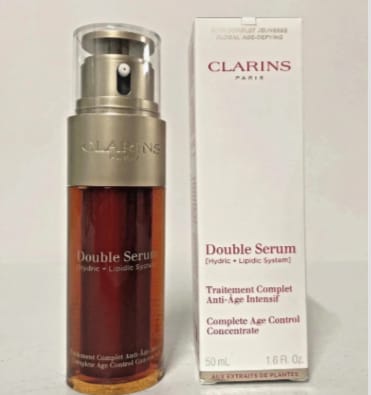 Clarins Double Serum Complete Age Control Concentrate 1.0 oz – New & 100% Authentic