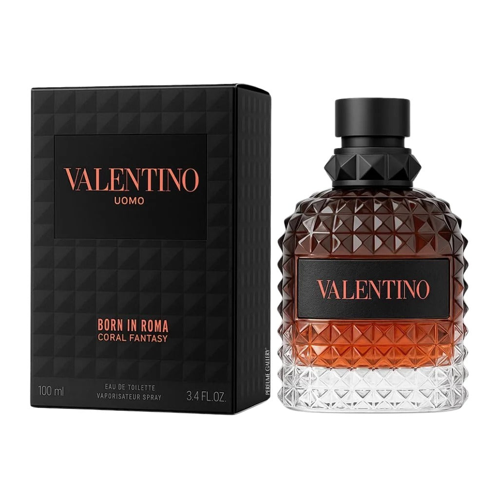 Valentino Uomo Born in Roma Coral Fantasy for Men – 3.4 Oz / 100 mL Eau de Toilette Spray