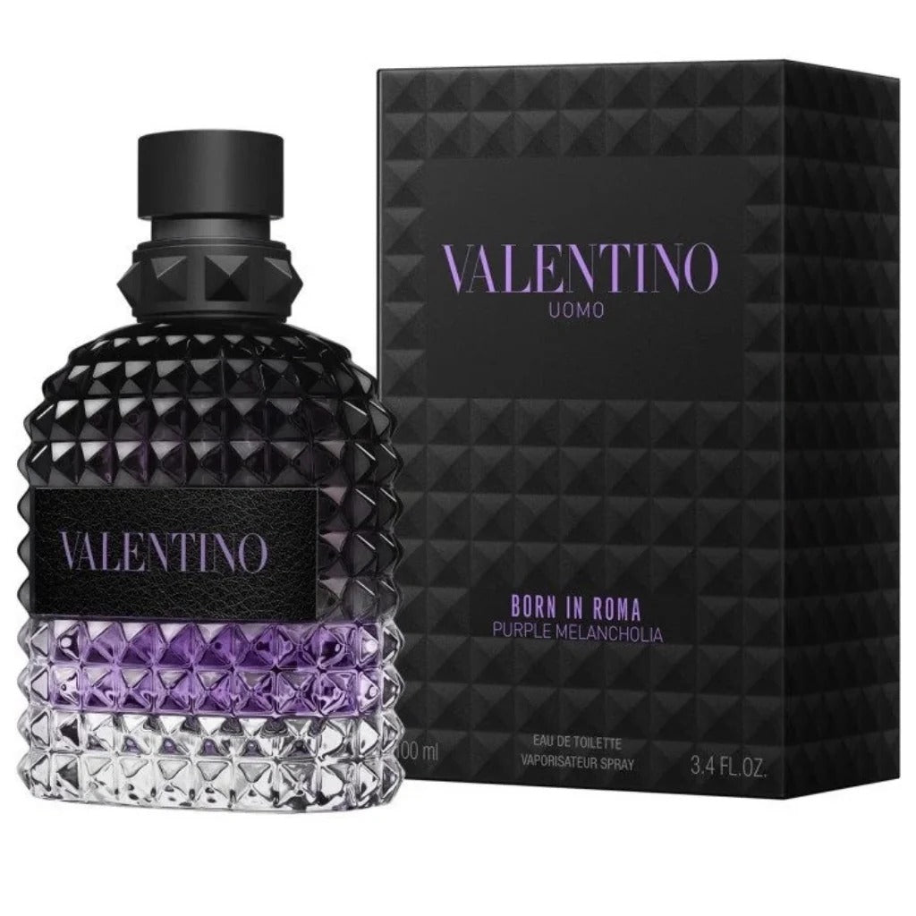 Valentino Born in Roma Uomo Purple Eau de Toilette for Men – 1.7 Fl Oz / 50.27 mL
