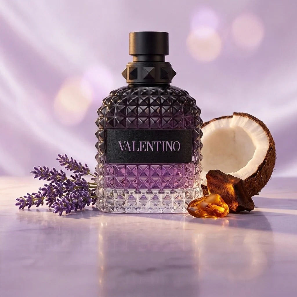Valentino Born in Roma Uomo Purple Eau de Toilette for Men – 1.7 Fl Oz / 50.27 mL