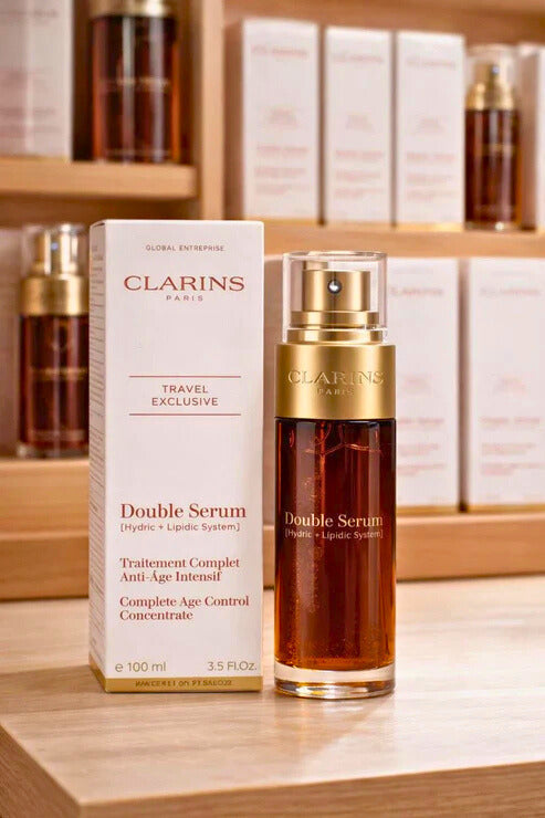 Clarins Double Serum Complete Age Control Concentrate 1.0 oz – New & 100% Authentic